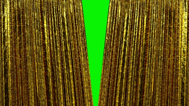 Gold curtain, Opening and closing.