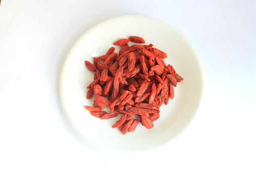 A plate of dried Lycium