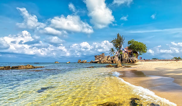 Phu Quoc Sea on sunny day stock photo