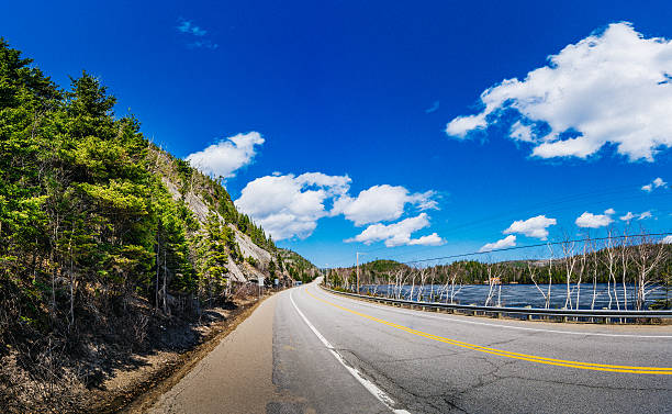 Charlevoix Road Charlevoix road next to La Malbaie. charlevoix photos stock pictures, royalty-free photos & images