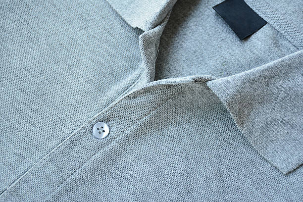 istock Close up Gray Polo T-shirt. 472994952