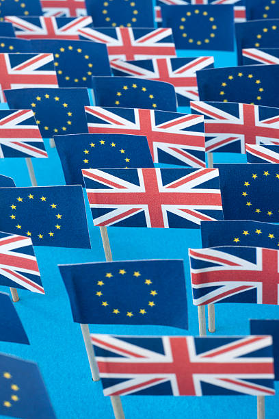istock European Union and british flags 472998518