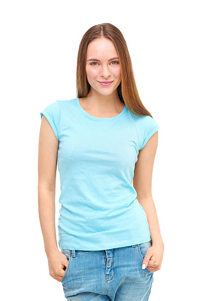 istock Beautiful young model portrait isolated on white. 473003128