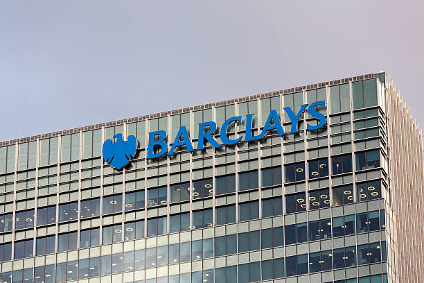 Barclays headquarters in London stock photo