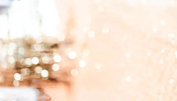 Blurred abstract background,Bokeh light , wedding reception sparkling theme.