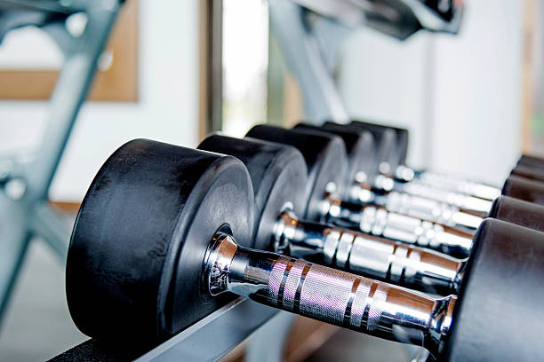 istock Group of dumbbells 473006644