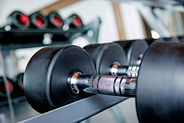 istock Group of dumbbells 473006646