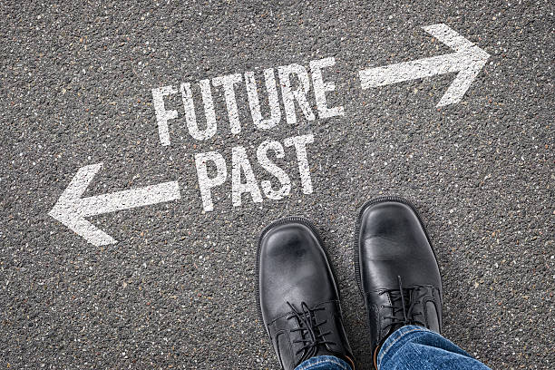 istock Decision at a crossroad - Future or Past 473007304