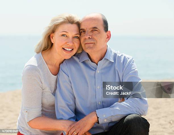 Happy Elderly Couple Spends Time Stock Photo - Download Image Now - 2015, 50-59 Years, Active Seniors