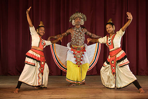 Kandyan dancer during the show, Kandy, Sri Lanka