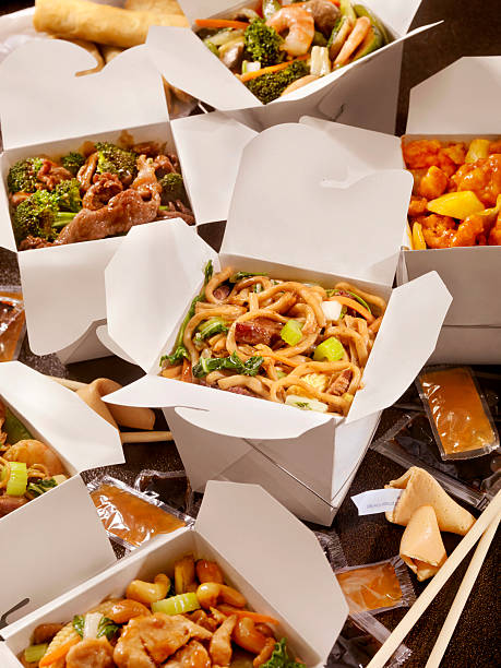 istock Chinese Take Out, Shanghai Noodles 473016514
