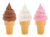 Soft Serve Ice Cream Cones