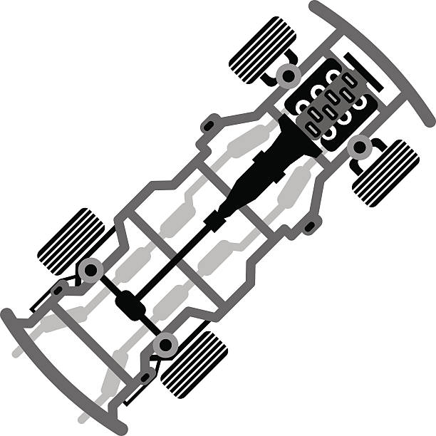 Estrutura do veículo vector - ilustração de arte vetorial