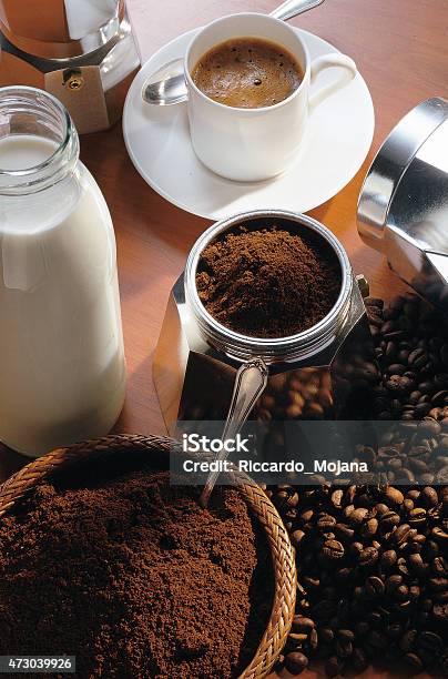 Coffee Background Stock Photo - Download Image Now - 2015, Breakfast, Cafe