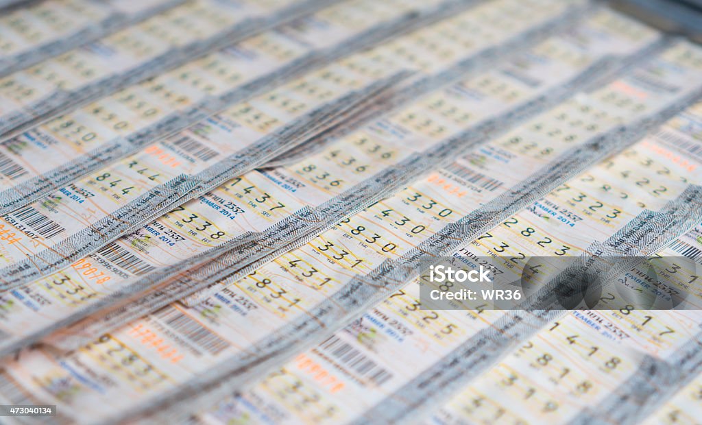 Hopeful lottery Thai lottery with blurred effect Lottery Stock Photo