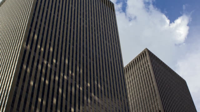 Twin Towers with Cloudscape