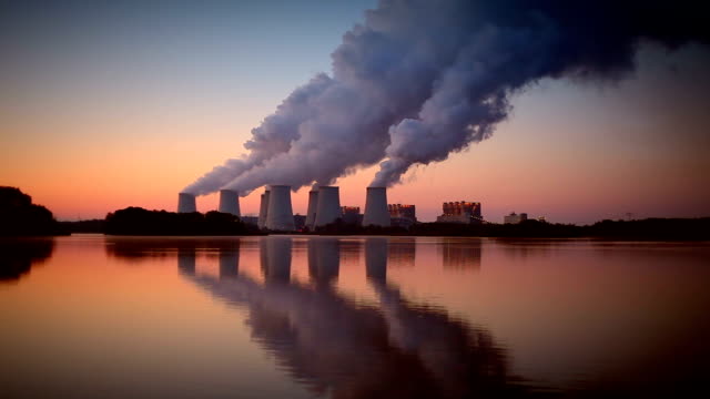 Power Plant in the sunrise