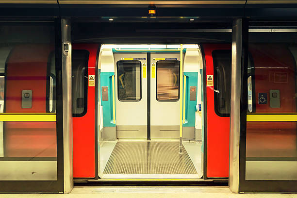 Tube on the platform stock photo
