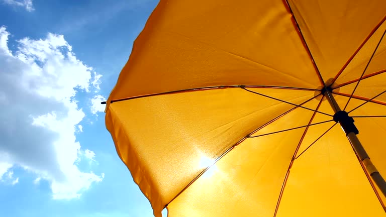 Yellow Beach Umbrella