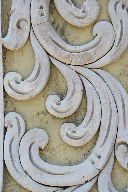 istock Traditional Thai Art Unpainted Cement Sculture 473054036