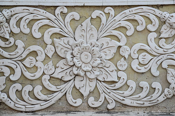 istock Traditional Thai Art Unpainted Cement Sculture 473054040