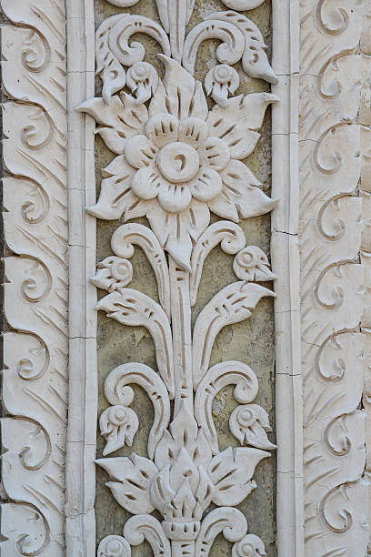 istock Traditional Thai Art Unpainted Cement Sculture 473054044