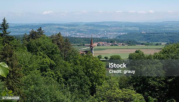 The Village Of Vuiteboeuf Stock Photo - Download Image Now - 2015, Bell Tower - Tower, Church