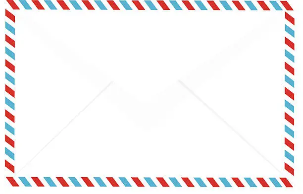 Vector illustration of Air mail envelope