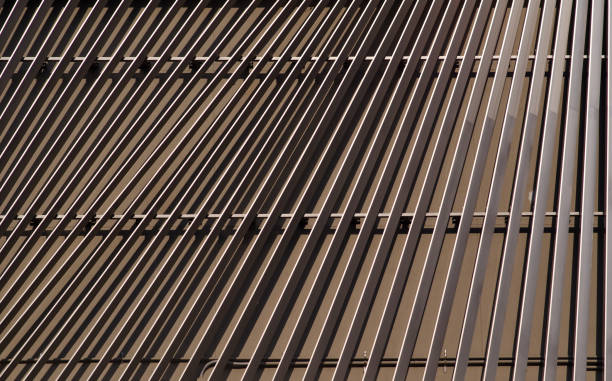 istock Detail of pattern metal facade for background 473067242