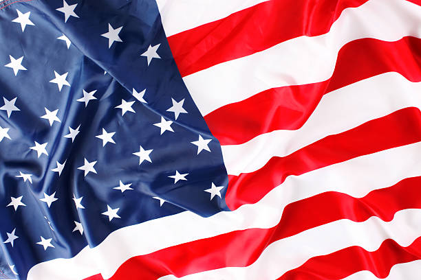 istock Close up of American flag 473068020