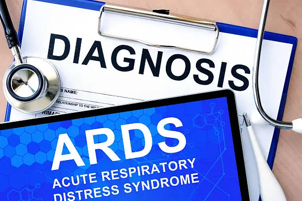 Photo of tablet with acute respiratory distress syndrome ARDS