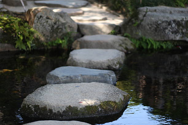 istock Garden Stepping Stones in Okayama, Japan 473080724
