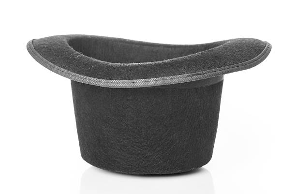 Black hat Black hat upside down isolated on white black hat upside down stock pictures, royalty-free photos & images