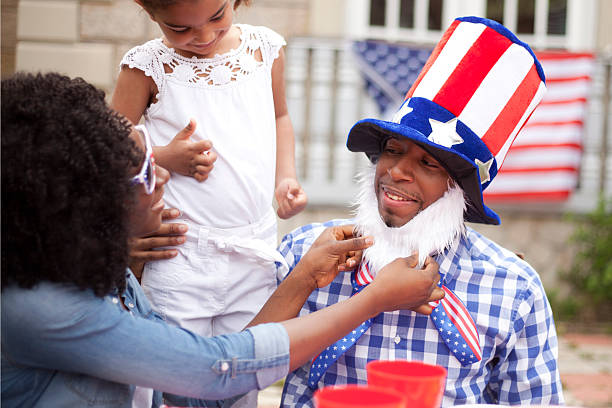 istock Family on Independence Day 473082396