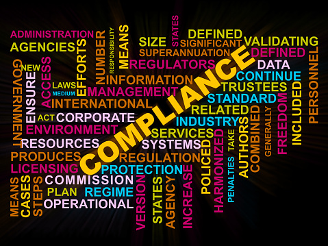 Compliance,industry,services wordclouds
