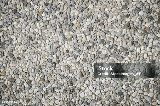 Little Stones On Pedestrian Way Stock Photo - Download Image Now - 2015, Architecture, Art