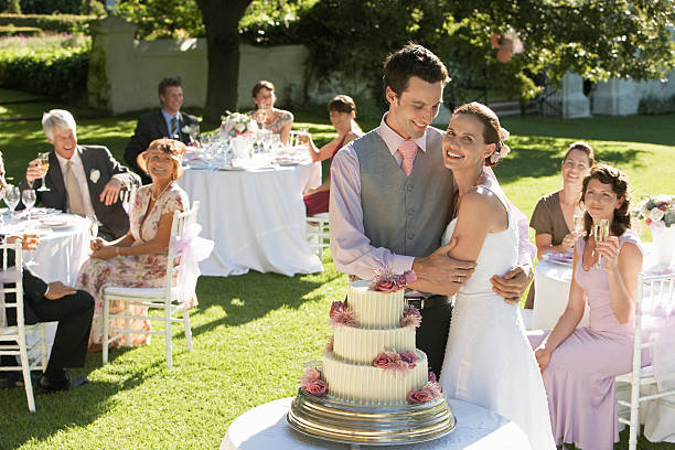 istock Happy Bride And Groom 473085789