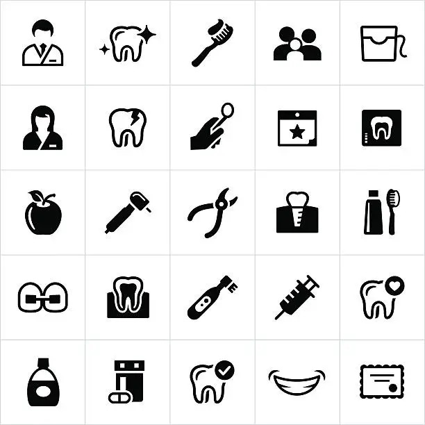 Vector illustration of Dentistry Icons