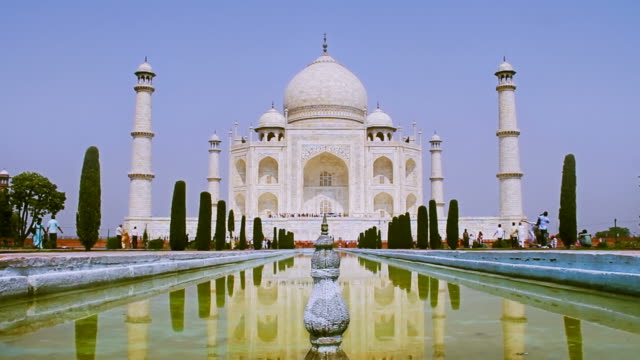 Taj Mahal India Stock Videos and Royalty-Free Footage - iStock