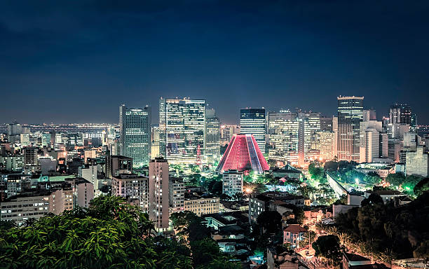 istock Rio de Janeiro skyscrapers night panorama, Brazil 473089844