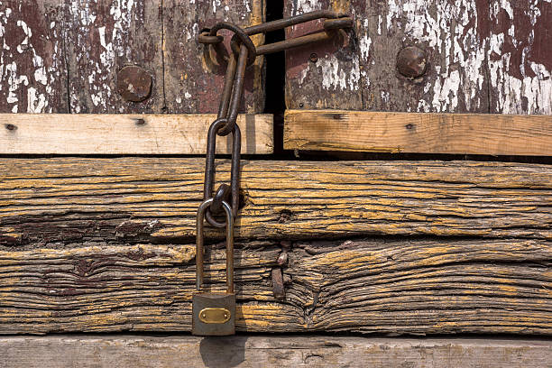 istock old lock on  wooden door 473090446
