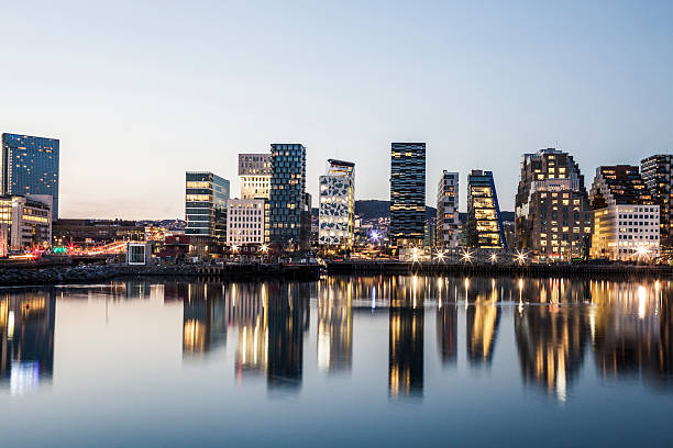 istock Modern office buildings in Oslo 473093686