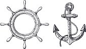 hand-gezeichnete-darstellung-der-ein-anker-und-ein-lenkrad.jpg?b=1&s=170x170&k=20&c=cfETwaj18G-g27HuHywuIhFn20sjowyOcc3INkD1Wbs=