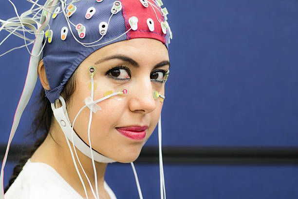 istock Woman with EEG and EOG electrodes in laboratory 473118054