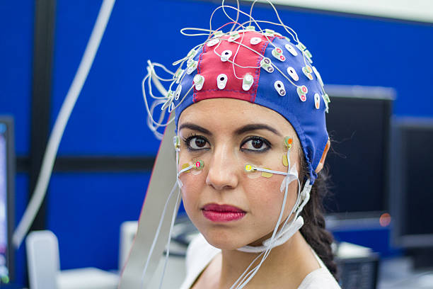 istock Woman with EEG and EOG electrodes in laboratory 473118148