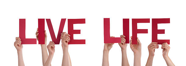 istock People Hands Holding Red Straight Word Live Life 473120994