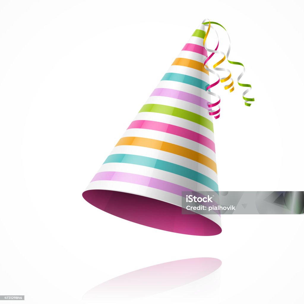 Party has Vector illustration with transparent effect. Eps10. Party Hat stock vector