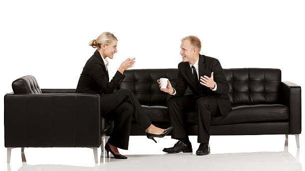 istock Business couple discussion together 473129854