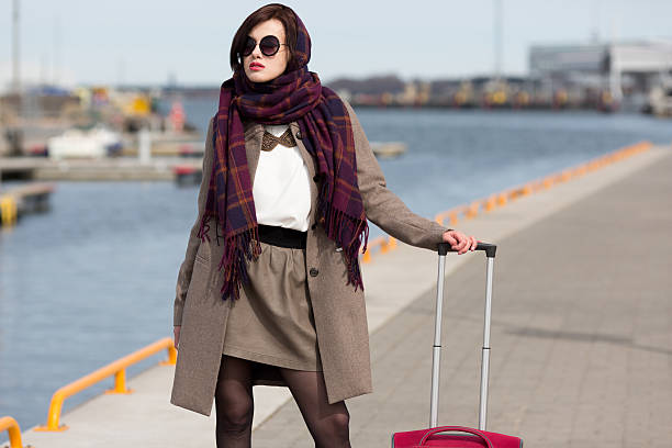 istock Young woman traveling. 473130140