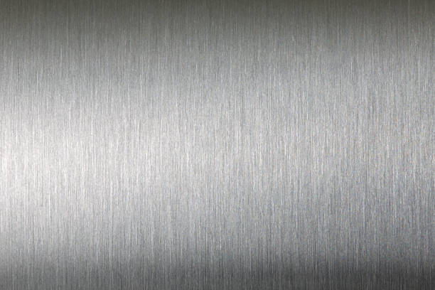 metal cepillado textura de fondo abstracto - metal steel textured stainless steel fotografías e imágenes de stock